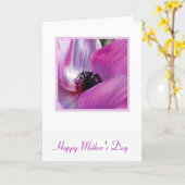 Carte Anemone Mère's Day Card (Fleur jaune)