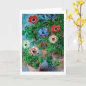 Carte Anémone, Monet (Fleur jaune)