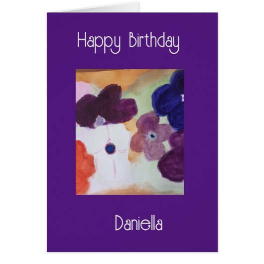Carte Anemone Spring Flowers Anniversaire (Devant)