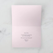 Carte Anémones roses à l'aquarelle Veux-tu être ma demoi (Intérieur)