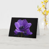 Carte Anémones violettes (Fleur jaune)