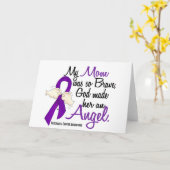 Carte Ange 2 Maman Cancer du pancréas (Fleur jaune)