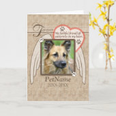 Carte Ange aimée pour toujours aimée ailes animal Sympat (Fleur jaune)