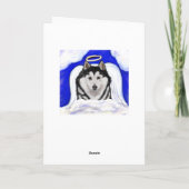 Carte Ange Alaskan Malamute (Dos)