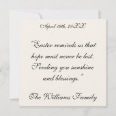 Carte Ange Annonce Femmes Résurrection Image Salutation (Dos)