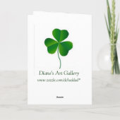 Carte Ange Art Nouveau St. Patrick (Dos)