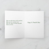 Carte Ange Art Nouveau St. Patrick (Intérieur)