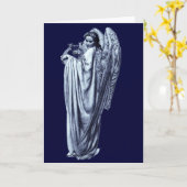 Carte Ange avec la lyre (Fleur jaune)