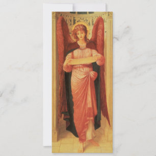 Carte Ange avec un rouleau par John Melhuish Strudwick