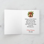 Carte Ange Bénédiction de Noël Ajouter Signature Religie (Intérieur)