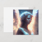 Carte Ange bleu mystique (Devant / Derrière)