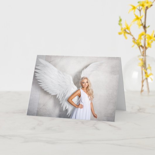 Carte Ange céleste (Fleur jaune)