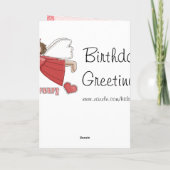 Carte Ange d'anniversaire de février (Dos)