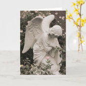 Carte Ange de bénédiction (Fleur jaune)