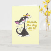 Carte Ange de chat (Fleur jaune)