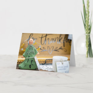 Carte Ange de la Gratitude - Une Décoration de Thanksgiv