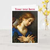 Carte Ange de l'annonce (Fleur jaune)