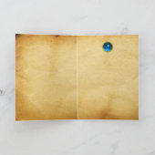 Carte ANGE DE L'ANNONCIATION ,Or Jaune ,Saphir Bleu (Intérieur)