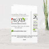 Carte Ange de musical en verre souillé de Tiffany (Dos)