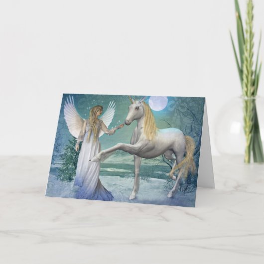 Carte Ange de neige (carte) (Devant)