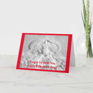 Carte Ange de neige Valentine