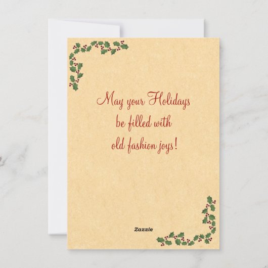 Carte Ange de Noël (Dos)