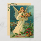 Carte Ange de Noël (Devant / Derrière)