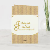 Carte Ange de Noël (Dos)