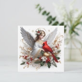 Carte Ange de Noël (Debout devant)