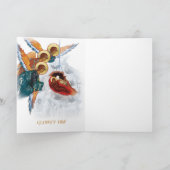 Carte Ange de Noël avec scène de nativité à l'inté (Intérieur)