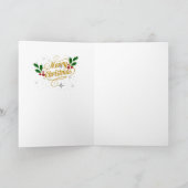 Carte Ange de Noël avec violon (Intérieur)