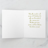 Carte Ange de Noël et Lanterne Vintage (Intérieur)