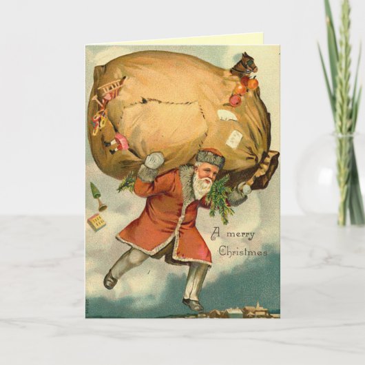 Carte Ange de Noël Vintage (Devant)