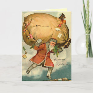 Carte Ange de Noël Vintage