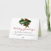 Carte Ange de Noël Vintage (Dos)