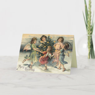 Carte Ange de Noël Vintage