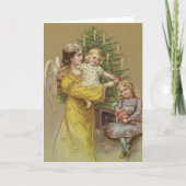 Carte Ange de Noël | Vintage (Devant)