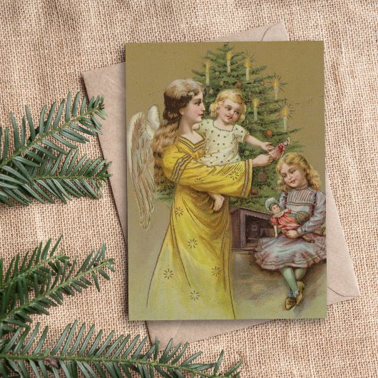 Carte Ange de Noël | Vintage