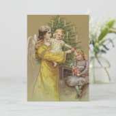 Carte Ange de Noël | Vintage (Debout devant)