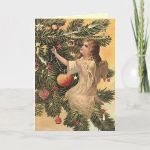 Carte Ange de Noël Vintage