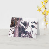 Carte Ange d'hiver (Fleur jaune)