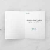 Carte Ange et Roses Ange de style vintage (Intérieur)