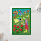 Carte Ange Gabriel et la Vierge Marie Annonciation (Devant/Arrière en situation)