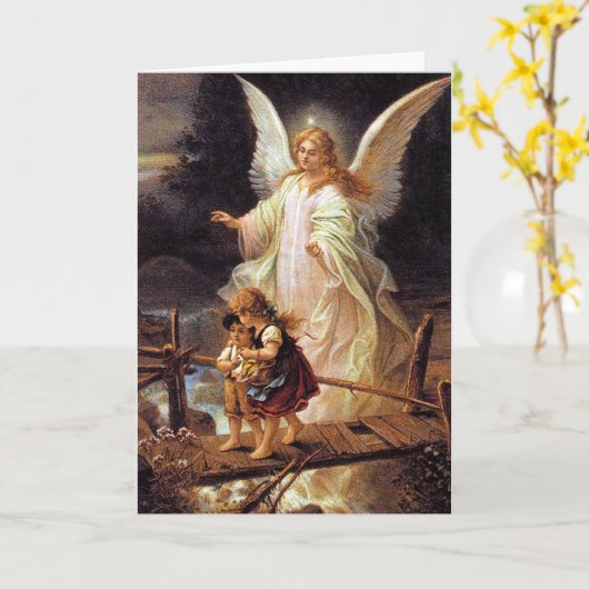 Carte Ange gardien (Fleur jaune)