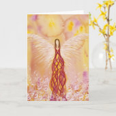 Carte Ange gardien de flamme (Fleur jaune)