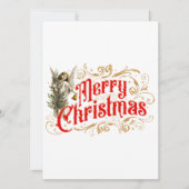 Carte Ange Ornat-Joyeux Noël-Rétro (Devant)