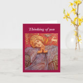 Carte Ange priant (Fleur jaune)