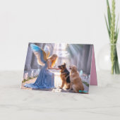 Carte ange promène chien 5 (Dos)