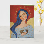 Carte Ange protecteur (Fleur jaune)