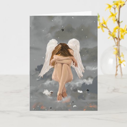 Carte Ange ! Repose (Fleur jaune)